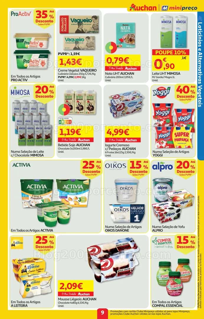 Antevisão Folheto AUCHAN - MINIPREÇO Promoções de 16 a 22 abril